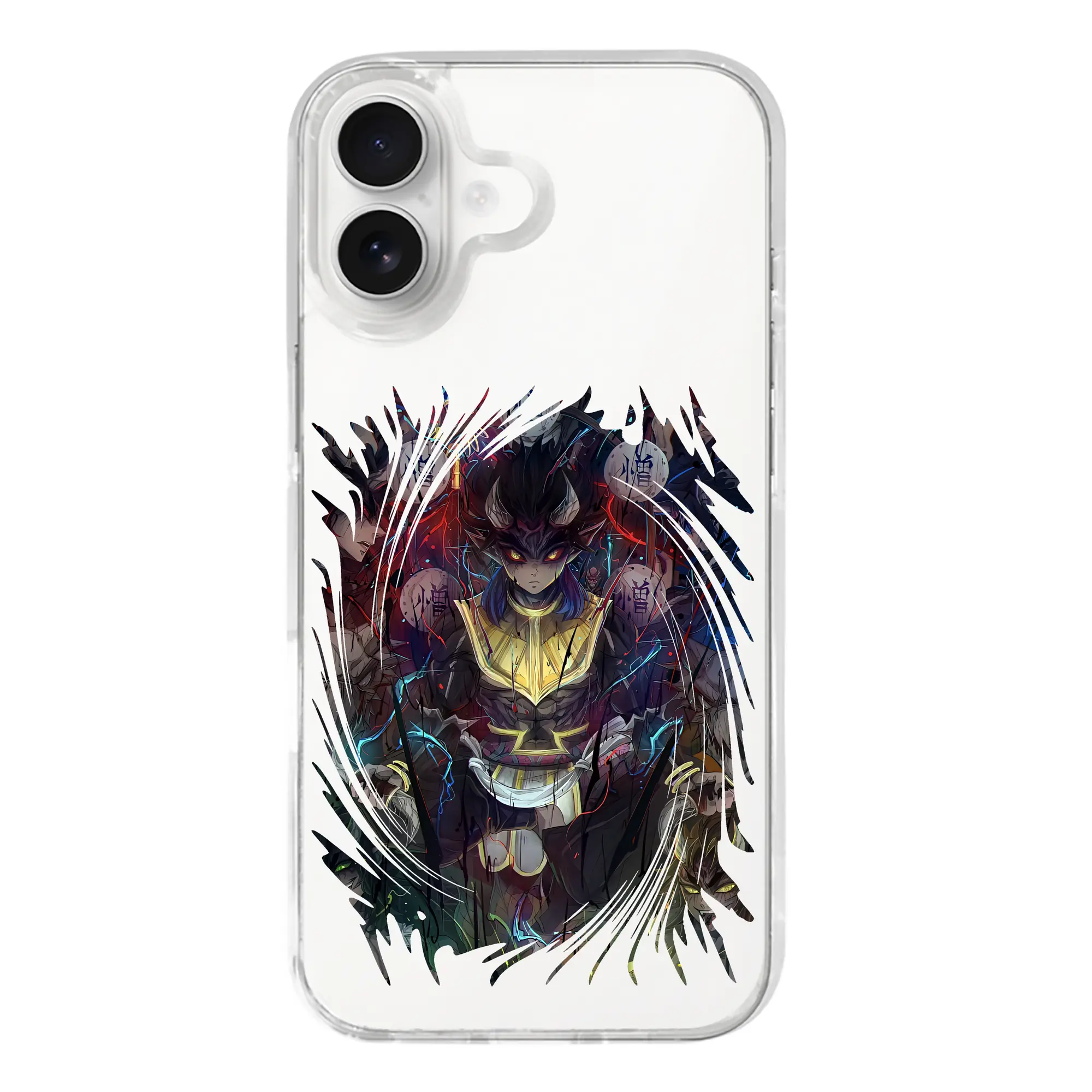 鬼滅の刃 グッズ,半天狗 - iPhone 17シリーズ 透明スマホケース – 薄型・耐衝撃・精密フィット保護カバー